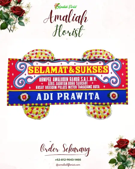 Papan Bunga Ucapan Selamat Bismo